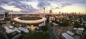 Aerial drone panorama photography The Gabba Brisbane DroneAce