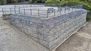 Drone photography of Concribgabion viewing platform at 17 Mile Rock parklands