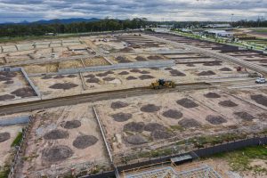 Drone photography at Greenbank construction site, south of Brisbane