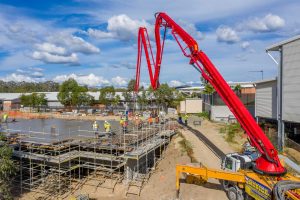 4K drone video of INTREC Management construction work at Augusta State School